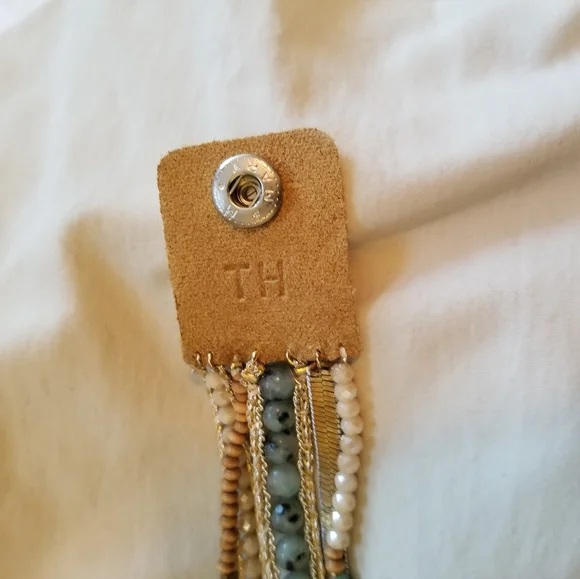 Gemstone and leather bracelet - Picture 4 of 6